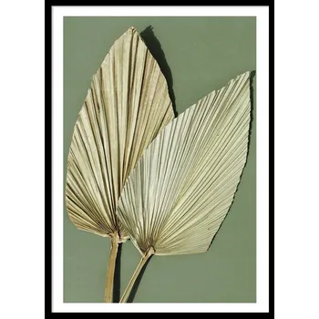 Obraz OBRAZ PLAKÁT V RÁMU 73x53cm listy JAPANDI JAPONSKO minimalismus P2412