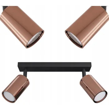 Závěsná stropní lampa stropní svítidlo 2x GU10 LED Cerlux Rune MIEDZIANA kovová