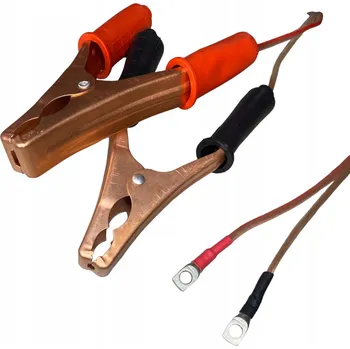 Napájecí kabel NAPÁJECÍ KABEL K MĚNIČI 1,2M SE SVORKAMI