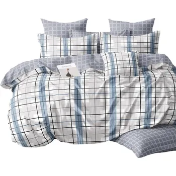 Povlečení SADA POVLEČENÍ 200x220 BAVLNĚNÝ SATÉN POVLEČENÍ NA POLŠTÁŘE 70x80