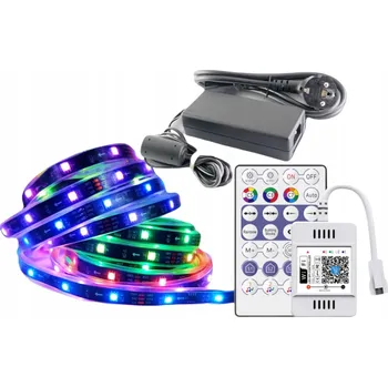 LED páska Sada LED pásek WS2811 WiFi hudební RGB venkovní osvětlení IP68 5m
