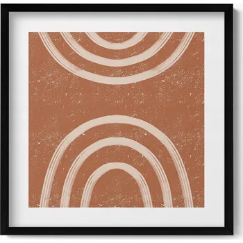 Obraz Stylový obraz v černém rámu Minimalistické umění v boho stylu 50x50 cm