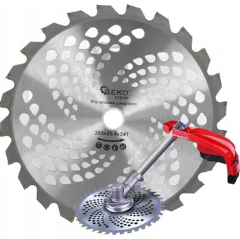 Řezný kotouč Řezací kotouč pro benzínovou kosu s vyžínačem 255x25,4 mmx24T KARBID