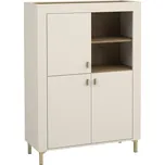 Skříňka Nivorta 3D NV5, Osvětlení: bez osvětlení, Barva: kašmír / kašmír + dub whisky MIRJAN 5903211354601