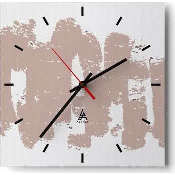 Hodiny Velké nástěnné hodiny 40x40 Abstrakce Skleněné tiché hodiny
