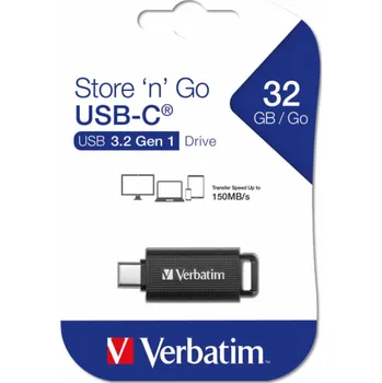Ukládání dat Verbatim Retractable 32GB USB 3.2 Gen 1 USB-C 49457