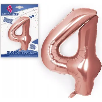 Balónek Velký balónek Číslice 4 - Růžový XL - 100 cm