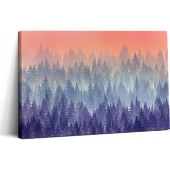 Obraz Fotoobraz na plátně na zeď Umělecký do kuchyně Les v mlze 30x20 cm