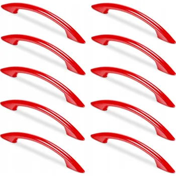 Nábytková úchytka klasická červená lesklá 14,5 x 1 x 2,3 cm