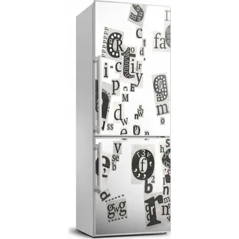 Fototapeta Samolepicí fototapeta na lednici - Písmena z novin