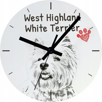 Hodiny Nástěnné hodiny Art-Dog bílé 20 cm