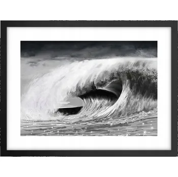 Obraz Obraz plakát v černém rámu do obýváku 40x30 moře foto plakáty na zeď
