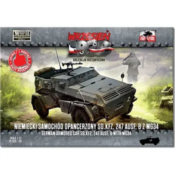 Plastikový model Sd.Kfz.247 Ausf.B w/ MG34 German armored car - First to Fight PL1939-101