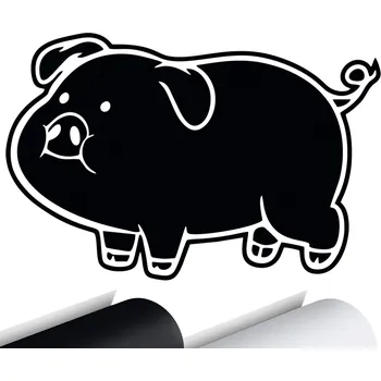 Samolepicí dekorace na vozidlo NÁLEPKA na auto PRASÁTKO Prase Pig 10x15 cm