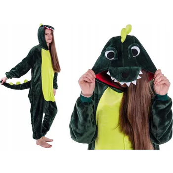 Podprsenka DINOSAURUS Drak Pyžamo Kigurumi Overal Kombinéza Pánská Dámská L 165-174 cm