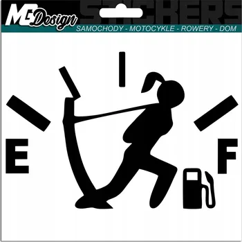 Samolepicí dekorace na vozidlo NÁLEPKA na auto PALIWO FUEL GAS FUNNY STICKER
