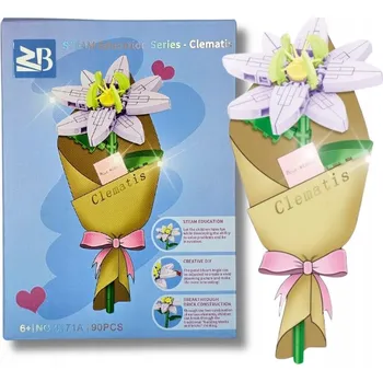 ostatní stavebnice PLAMÉNEK STAVEBNICE SADA KYTICE OZDOBA KVĚTINA PRO MAMINKU DÁREK PRO ŽENY