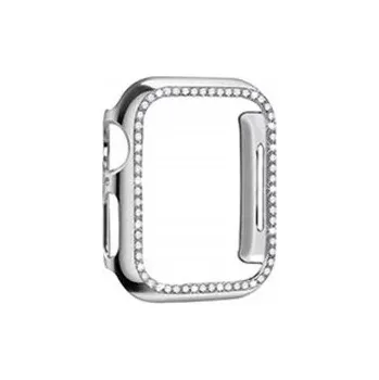 Pouzdro na mobilní telefon POUZDRO PC GLITTER CASE SILVER PRO APPLE WATCH 42MM