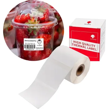 Speciální papír Phomemo M110 M120 M200 termální štítky 40x30mm 230 bílé fólie samolepky