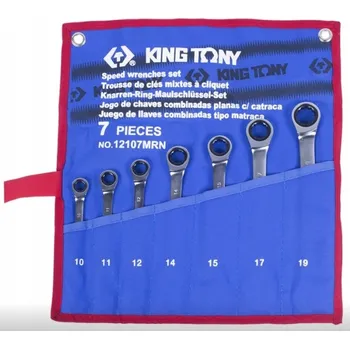 Klíč OČKOPLOCHÉ KLÍČE S RAČNOU 7ks. 10 - 19mm