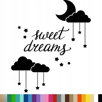 Samolepící dekorace Samolepka na stěnu Dekor SWEET DREAMS 45x52