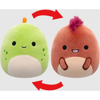 plyšák Squishmallows SQUISHMALLOWS 2v1 velociraptor Kelly a stegosaurus Seanster