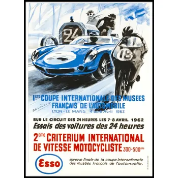 Obraz Plakát Automobile Grand Prix Francie bez rámu 29,7 x 42 cm