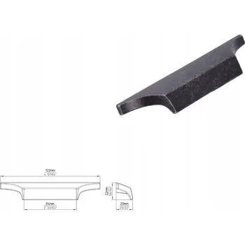 Nábytková úchytka SIRO 2454-122ZN78 efekt tepaného železa