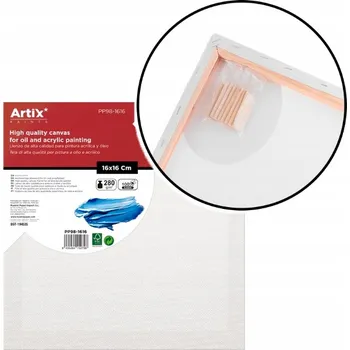 Obraz PLÁTNO Malířské Malířské Plátno na rámu 16x16cm 280g/m2