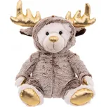 Vánoční Plyšák , medvídek oblečený jako sob, 28 cm