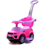 Dětské hrající odrážedlo s vodící tyčí SUV 3v1 Baby Mix růžové