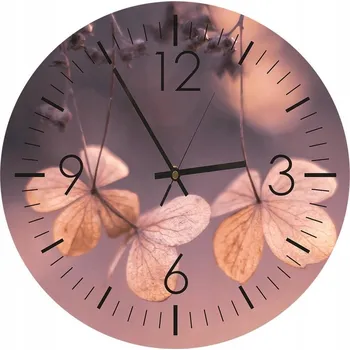 Hodiny Nástěnné hodiny KULATÝ Foto-obraz 80cm Jemnost