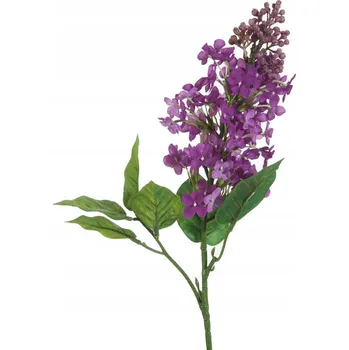 umělá květina Umělý dekorativní květ šeříku světle fialový 63 cm