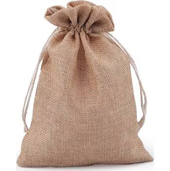 Dárkový pytlík 12,5x17,5 cm imitace juty Varianta: 9 přírodní stř., Balení: 50 ks