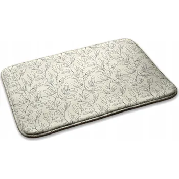 Rohožka Protiskluzová rohožka do předsíně pod boty s rostlinným vzorem 75x45 cm