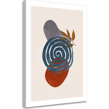 Obraz OBRAZ Geometrické kruhy a boho tvary NA PLÁTNĚ 40x60