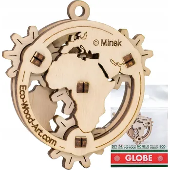 Puzzle Eco-Wood Dřevěné Puzzle Malý globus