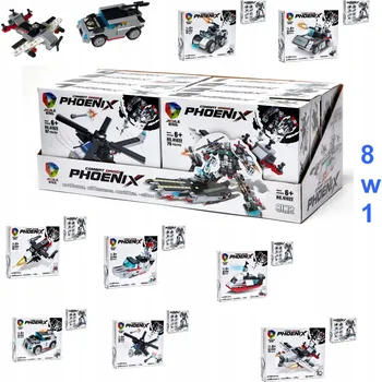 ostatní stavebnice Stavebnice vojenská bojová vozidla, droid, letadlová loď, sada 18 modelů