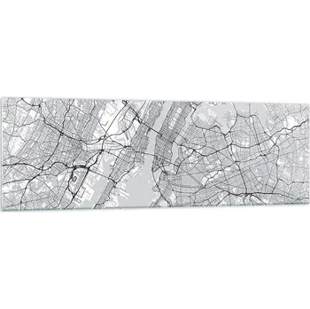 Obraz Velký skleněný obraz do obýváku 160x50 New York moderní fotoobraz
