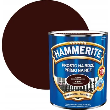barva na kov Hammerite antikorozní Barva na kov lesklá hnědá 0,7 l