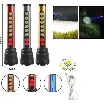 kempingová lampa LED svítilna Flashlight Coba CB-T35 - červená