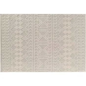 Koberec BÉŽOVÝ DEKORATIVNÍ KOBEREC DO OBÝVACÍHO POKOJE NEBO LOŽNICE SE VZOREM 160x230 cm