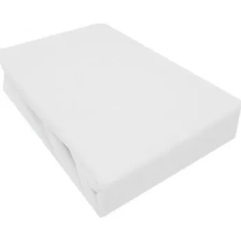 Prostěradlo Froté prostěradlo s gumou Vysoké 220x200 bílé
