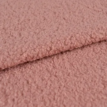 Beránek Bouclé King barva starorůžová