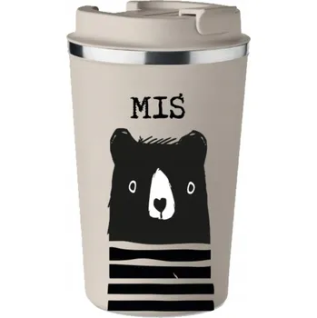 Obraz Prémiový Termohrnek s potiskem MEDVÍDKA na kávu 350 ml KT_074