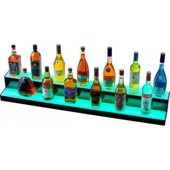 Stojan na víno VEVOR Stojan na víno 1210x200x150MM s LED osvětlením, montáž na zeď