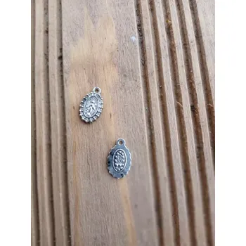 Materiál na výrobu šperku Madonka, kovový starostříbrný přívěsek