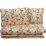 SADA POVLEČENÍ Retro Louka Červená 160x200cm + 2ks 40x60cm