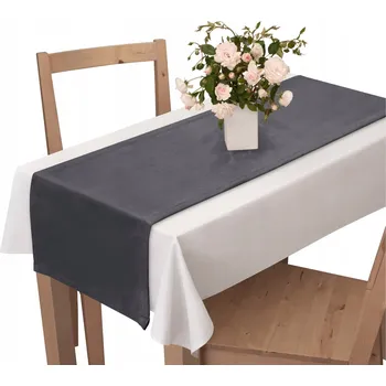 ubrus MINIMALISTICKÝ BĚHOUN NA STŮL 40X120 UBRUS DEKORAČNÍ GRAFITOVÝ