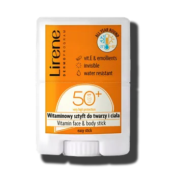 Přípravek na opalování Lirene tyčinka na opalování s ochranným faktorem SPF50 na obličej a tělo, 15 g